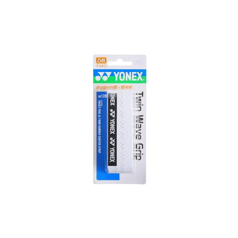 YONEX Tennis Grip Tape Twin Wave Grip AC139 011: White
