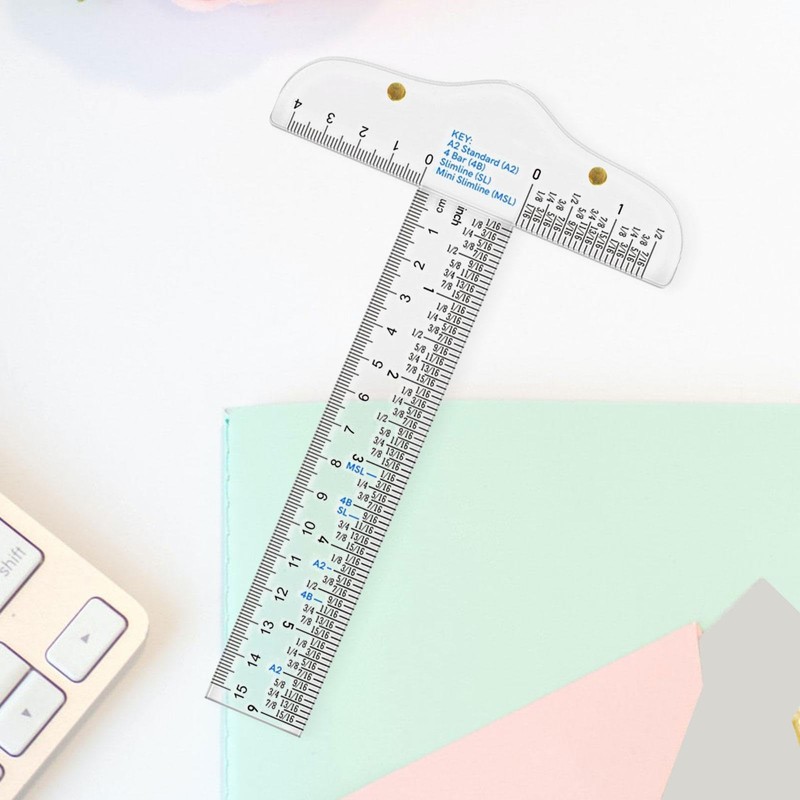 Fenteer Clear Acrylic T Square Ruler T Ruler Drafting Ruler