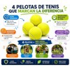 Genérico Pack de 4 Pelotas de Tenis - Pelotas de