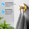Gestarich 2 Pack Suction Hooks, No Drill Stainless Steel Towel