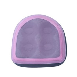 Spa and Hot Tub Booster Seat Pad with Suction Cup and Mesh, Bath Spa Pad, Inflatable and Water-Filled Dual Purpose Massage Cushion, Comfortable Durable Soft Spa Tub Seat Pad (Pink)