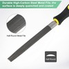 M METERXITY Half-Round Metal File 6 Inch, High Carbon Steel
