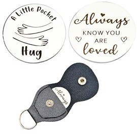 RFTWXHPN Pocket Hugs Token Keychain Gifts for Women Men Inspirational Gift Pocket Hug Always Know You Are Loved Gifts for Friend Husband Motivational Gifts for Daughter Coworkers