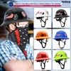 PerldVerge Full Brim Hard Hats Construction OSHA Approved with Clear