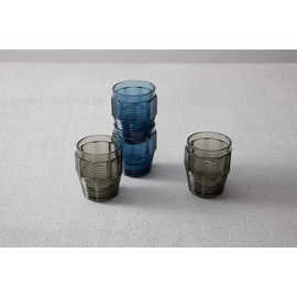 Fortessa Bolt Barware Fashion Glass, 11oz, Smoke Grey