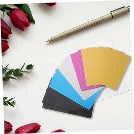 SHOWERORO 25pcs Engraved Business Cards Smooth Blank Name Cards for DIY for Personal Professional Use