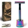 ANYMALE® Sustainable Safety Razor Rainbow Edition - Set with Holder