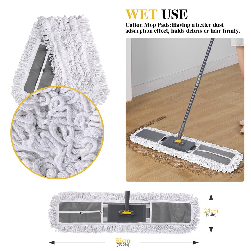 Masthome 36" Commercial Mop, Heavy Duty Industrial Floor Mop with
