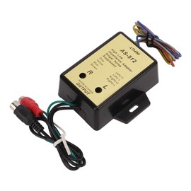 Speaker Level Converter, 2 Channel Line High Low Impedance Adapter Audio Speaker Level Output Converter