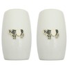 Belted Galloway China Salt and Pepper Shakers Cruet Set Modern