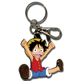 Great Eastern Entertainment One Piece SD Luffy PVC Keychain, 15 years and over, 2"