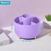 Lolocor 360 Rotating Plastic Desk Pen Organizer with 5 Slots,