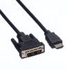 VALUE Cable DVI (18+1) ST - HDMI ST, black, 1