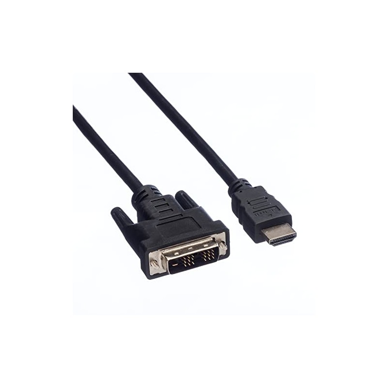 VALUE Cable DVI (18+1) ST - HDMI ST, black, 1