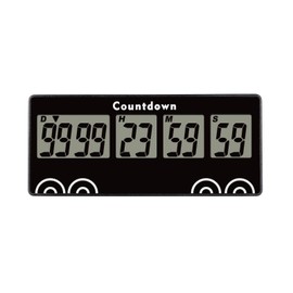 Runleader Digital 9999 Days Countdown Timer, Calendar and Clock Display, Daily Alarm Reminder for Anniversary, Festival, Retirement, Graduation, Holiday Meeting, etc.