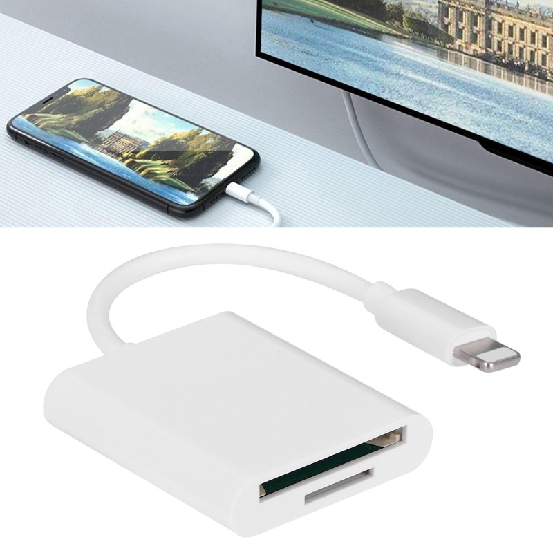 For IOS to Storage/Memory Card Reader 2 in 1 Dual