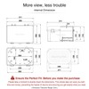 QILIPSU Waterproof Junction Box IP67 Outdoor Plastic Electrical Project Enclosure