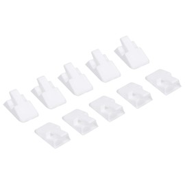 PATIKIL Ring Display Holder Jewelry Holder Ring Display Showcase Stand Organizer White Pack of 50
