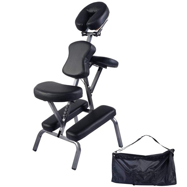 Giantex Portable Light Weight Massage Chair Travel Massage Tattoo Spa Chair w/Carrying Bag
