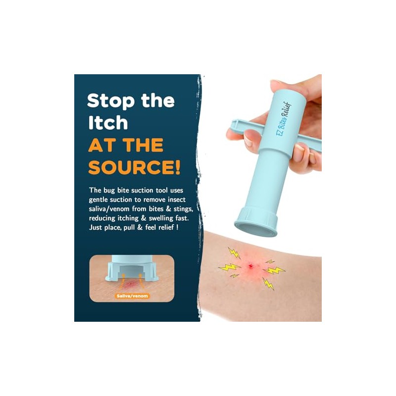YARKOR Bug Bite Suction Tool, Natural Itch Relief & Swelling