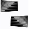 USA American Metal Flag Auto Fender Emblem for Cars Trucks