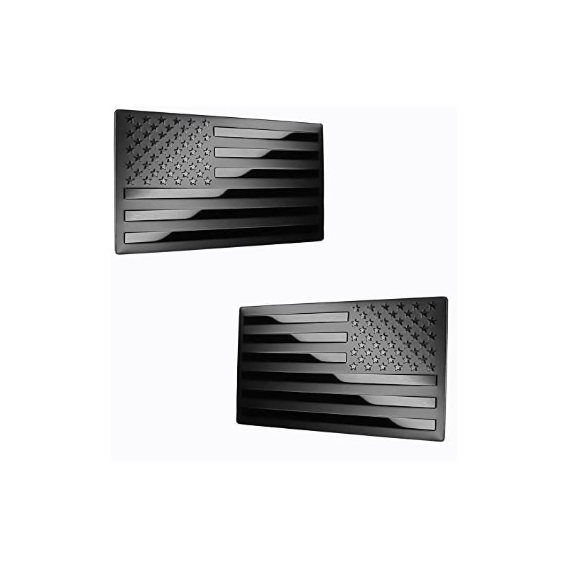 USA American Metal Flag Auto Fender Emblem for Cars Trucks