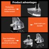 20 Pack 5mm Shelf Support Pegs, Clear Plastic Replacement Pins,Support