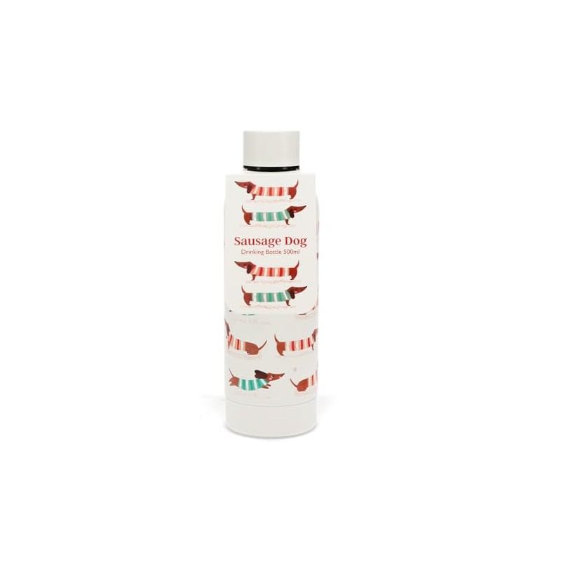 Rex London Dachshund Water Bottle 500 ml Stainless Steel