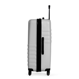 Ben Sherman Hereford Spinner Travel Upright Luggage, White, 28-Inch Checked