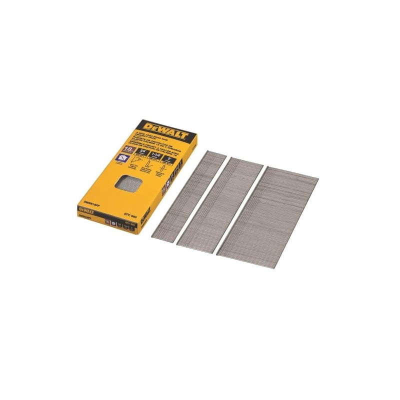 DeWalt DWBN18PP 18 Gauge Brad Nail Project Pack, Sizes 3/4",