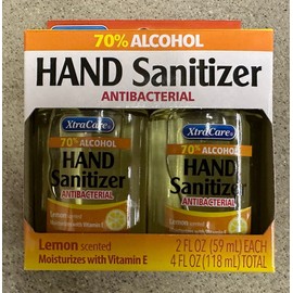 Xtracare Antibacterial Hand Sanitizer lemon  Scented, 2-ct. Pack