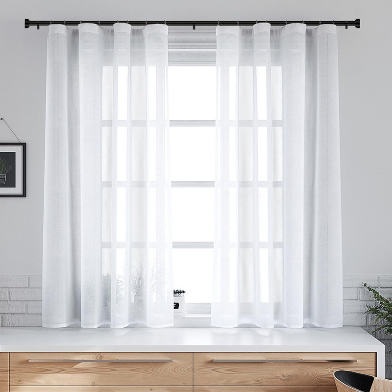 Heavy Duty Curtain Rods for Windows 18 to 88 Inch,