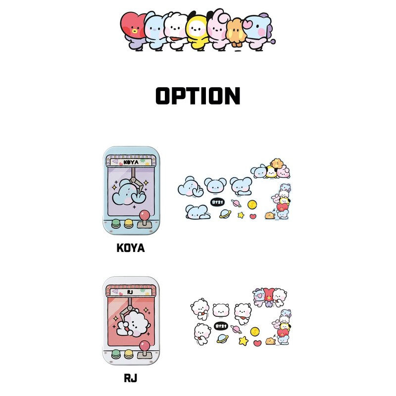 Solomon Shoji BT21 Minini Tin Case Sticker Set (12 Pieces)