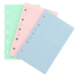 Filofax Mini Ruled Notepaper - Fashion Coloured