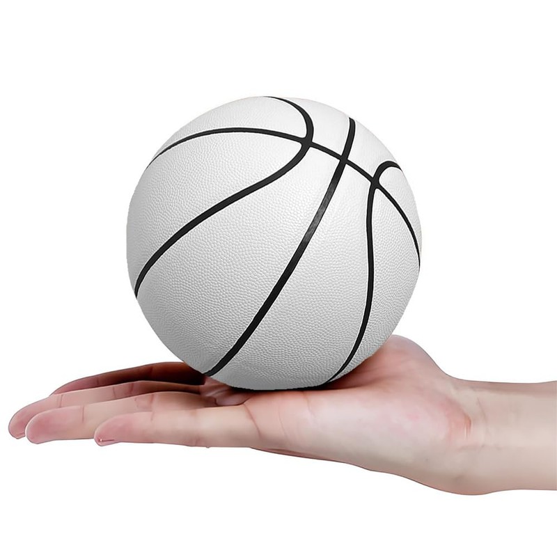 MINDCOLLISION Mini Basketball, Solid Color without Logo, Absorbent Soft Leather,