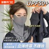 2025 New Summer UV Protection Ice Silk Face Mask 9 Free Size/Pink 10ea