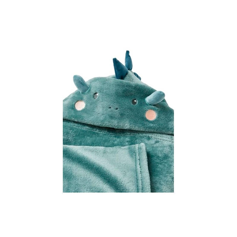 Vertbaudet Kids & Parents Blanket with Sleeves Aqua/Dragon Teens/Adults