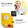 Healifty Quartz DIY Wall Clock Movement Mechanism, Battery Operated, Black,