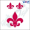 Eyecandy Decals Fleur DE LIS 4" Decal Sticker Plus 2