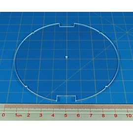 LITKO SW: Legion, 100mm Circular Notched Base, 1.5mm Clear