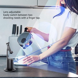 Auto Face Tracking Tripod with Remote, 360 Degree Rotation Auto Tracking Phone Camera Mount Smart Shooting Holder for Vlogging Live Streaming Video Calls Selfie, Black