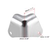 sourcing map Pack of 4 Metal Box Edge Protection Edge