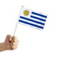 10 PCS Uruguay Handheld Small Flag, Uruguayan Hand held Mini