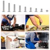 260 Pcs M5 Bolts & Nuts Set, Flat Head, Hex