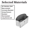 2 Pack Handrail Cap, Stainless Steel Horseshoe Shaped Handrail End