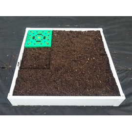 Handy Bed 3 x 3 Square Foot Design, Stack-able, White, Vinyl, Raised Garden Bed