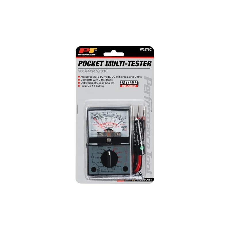 Performance Tool W2979C Volt and Ohm Analyzer - Test AC/DC
