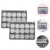 Baluue 2sets Empty Eyeshadow Boxes Plates for Blush and Eyeshadow