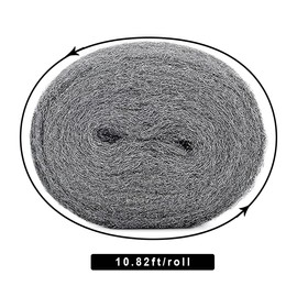 0000 FineSteel Wool 1 Rolls 10.82f (3.3 Meter)- Ultra-Fine 0000 Steel Wool for Cleaning, Polishing & Surface Preparation