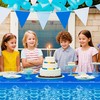 Augisteen 4 PCS Under The Ocean Tablecloth Ocean Themed Disposable